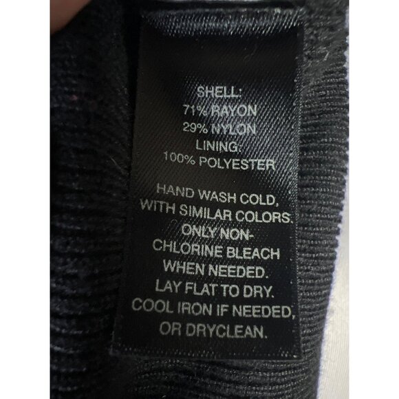 White House Black Market Black Sequin Cropped Cardigan Sweater Jacket size M - Picture 8 of 8